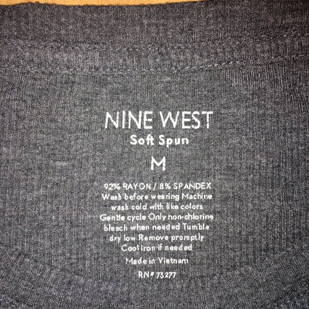 NINE WEST Ribbed Tee - Picture 8 of 8